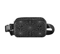 Ragnatela in bianco e nero alla moda Marsupio marsupio per donne d'affari Grande capacità con cinghia regolabile per lo shopping Sport lavoro mandiles para mujer de cocina