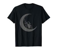 Ragnatela Luna Spooky Design Per Halloween Night Party Web Maglietta