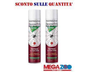RAGNATELA Mayer Braun Spray 400ml 2 conf Elimina Ragni Ragnatele Formiche Cimici