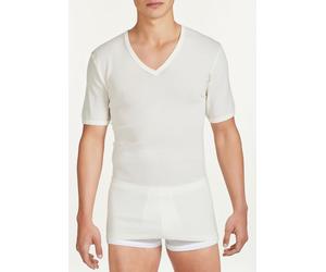 RAGNO 060038 Maglietta Scollo V Uomo 100% Lana Merinos BIANCO
