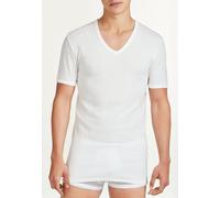 RAGNO 065458 Maglietta Mezza Manica Uomo Scollo V Lana e Cotone BIANCO