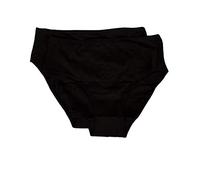 RAGNO 2 Slip Donna Vita Alta Biocotton 07455q, Nero, 6