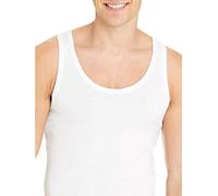 RAGNO 3 Canottiere Spalla Larga BIOCOTTON (100% Cotone Organico Art.604312) (M, Bianco)