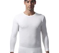 RAGNO 3 Maglie Lana Merino/Cotone sulla Pelle Manica Lunga (Art.sintonia 65459) Girocollo Bianco Lana (6)