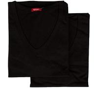 RAGNO 4 T-Shirt Intime Uomo Camiciola Cotone Manica Corta SCOLLOV Sport Art. 601418 Bianca Grigia Nera dalla 3 alla 7 (Nero, 7)