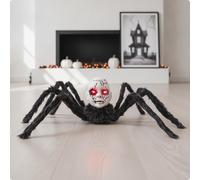 Ragno Animato da Brivido Ragno con Occhi a LED Gigante per Ingresso
