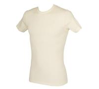 RAGNO Camiciola Canottiera Uomo Manica Corta Girocollo Wool & Silk WSK Articolo 601597 Lana e Seta, 002 Bianco Lana, S