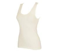 Canotta canottiera spalla larga RAGNO lana merino seta donna 74022 bianco nero