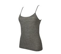 RAGNO Camiciola Donna Top laccino 85% Lana Merino e 15% Seta Articolo 07402E, 202M Ardesia Melange, 4-Quarta (EU M - F 3 - USA S - GB 34)