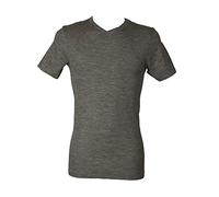 RAGNO Camiciola Uomo t-Shirt Intima Scollo V Manica Corta Wool & Silk WSK Articolo 601598 Lana e Seta, 202M Ardesia Melange, XL