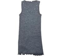 RAGNO Canotta spalla larga lana merino e seta inserto in pizzo art. 70183/2-3, Grigio