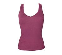 RAGNO Canottiera Donna Camiciola Spalla Larga Caldo Cotone a Costina Articolo 078912, 183K Prugna, L