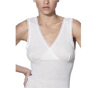 RAGNO Canottiera Donna con Il Garbo del Seno Spalla Larga 100 Lana Merino