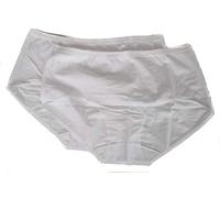RAGNO Confezione 2 Slip Donna Cotone Bordato Liscio Bipack Articolo 07180S Fly Midi, 010B Bianco, 5-Quinta (EU L - F 4 - USA M - GB 36)