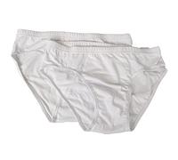 RAGNO Confezione 2 Slip Uomo Mutanda Midi Bipack Sport Articolo 60147Q, 010KB Bianco, 5-Quinta (EU L - F 4 - USA M - GB 36)