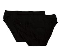 RAGNO Confezione 2 Slip Uomo Mutanda Midi Bipack Sport Articolo 60147Q, 020KB Nero, 5-Quinta (EU L - F 4 - USA M - GB 36)