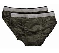 RAGNO Confezione 2 Slip Uomo Mutanda Strech Cotton Bipack Sport Articolo 60147P, 135MB Grigio Melange, XL