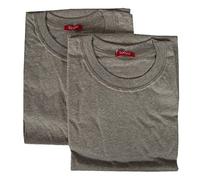 RAGNO Confezione 2 t-Shirt Intime Uomo Camiciola Cotone Manica Corta Girocollo Bipack Articolo 601415, 318B Argento Bipack, 5-Quinta (EU L - F 4 - USA M - GB 36)
