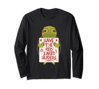 Ragno dalle Orecchie Rosse Save The Red Eared Slider Maglia a Manica