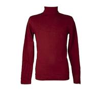 RAGNO Dolcevita Ciclista Collo roulle Uomo Maglia Manica Lunga Caldo e soffice Cotone bio Articolo U262AK BIO Cotton Dolcevita, 250 Granata, M