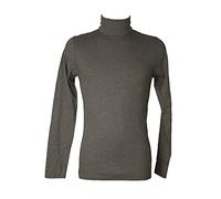 RAGNO Dolcevita Ciclista Collo roulle Uomo Maglia Manica Lunga Caldo e soffice Cotone bio Articolo U262AK BIO Cotton Dolcevita, 202M Ardesia Melange, 3 - Terza