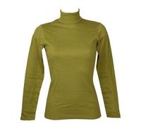 RAGNO Dolcevita Ciclista Donna Maglia Manica Lunga Caldo e soffice Cotone bio Articolo D274AK BIO Cotton Dolcevita, A39 Sphagnum, 6 - SESTA