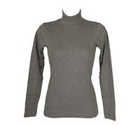 RAGNO Dolcevita Ciclista Donna Maglia Manica Lunga Caldo e soffice Cotone bio Articolo D274AK BIO Cotton Dolcevita, 202M Ardesia, M