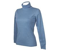 RAGNO Dolcevita Ciclista Donna Maglia Manica Lunga Caldo e soffice Cotone bio Articolo D274AK BIO Cotton Dolcevita, 827 Blue Eyes, 6 - SESTA