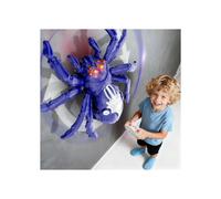 Ragno giocattolo telecomandato da parete e pavimento, ricaricabile con occhi a LED, regalo per bambini e bambine dai 3 anni in su, Natale