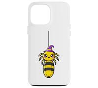 Ragno Kawaii appeso in costume da strega cappello Custodia per iPhone 13 Pro Max