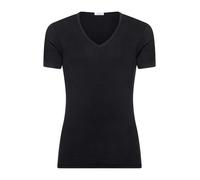 RAGNO Lana Seta Manica Corta Uomo Girocollo a V WSK MC 601597 60159B nero blu