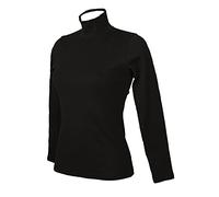 RAGNO Lupetto Donna Maglia Mezzo Collo Manica Lunga Caldo e soffice Cotone bio Articolo D274AZ BIO Cotton, 020 Nero, M