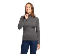 RAGNO Lupetto Donna Maglia Mezzo Collo Manica Lunga Caldo e soffice Cotone bio Articolo D274AZ BIO Cotton, 202M Ardesia Melange, S