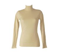 RAGNO Lupetto Donna Maglia Mezzo Collo Manica Lunga Caldo e soffice Cotone bio Articolo D274AZ BIO Cotton, 786 Champignon, 3 - Terza