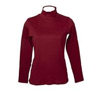 RAGNO Lupetto Donna Maglia Mezzo Collo Manica Lunga Caldo e soffice Cotone bio Articolo D274AZ BIO Cotton, 250 Granata, 6 - SESTA