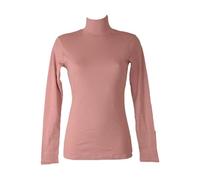 RAGNO Lupetto Donna Maglia Mezzo Collo Manica Lunga Caldo e soffice Cotone bio Articolo D274AZ BIO Cotton, C09 Lilas, 3 - Terza