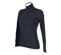 RAGNO Lupetto Donna Maglia Mezzo Collo Manica Lunga Caldo e soffice Cotone bio Articolo D274AZ BIO Cotton, 078 Blu, L