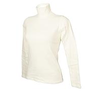 RAGNO Lupetto Donna Maglia Mezzo Collo Manica Lunga Caldo e soffice Cotone bio Articolo D274AZ BIO Cotton, 004 Avorio, S