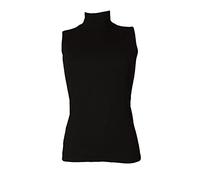 RAGNO Lupetto Donna Smanicato Collo Alto Senza Maniche Eco Cotton Caldo e soffice Articolo D274AX Eco SM Collo Alto, 020 Nero, 5 - Quinta