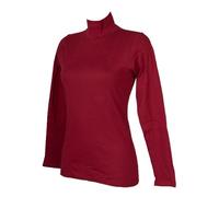 RAGNO Lupetto Mezzo Collo Donna Maglia Manica Lunga Caldo biocotton Articolo D136TV, 250 Granata, 4-Quarta (EU M - F 3 - USA S - GB 34)