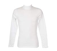 RAGNO Lupetto Mezzo Collo Uomo Maglia Manica Lunga Caldo e soffice Cotone bio Articolo U262AZ BIO Cotton, 010 Bianco, 4 - Quarta