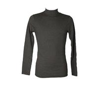 RAGNO Lupetto Mezzo Collo Uomo Maglia Manica Lunga Caldo e soffice Cotone bio Articolo U262AZ BIO Cotton, 202M Ardesia Melange, 3 - Terza