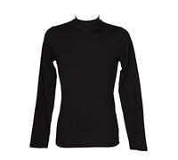 RAGNO Lupetto Mezzo Collo Uomo Maglia Manica Lunga Caldo e soffice Cotone bio Articolo U262AZ BIO Cotton, 020 Nero, 4 - Quarta