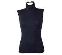 RAGNO Maglia Donna Dolcevita Ciclista Smanicato Collo Alto Calda Viscosa Sottogiacca Articolo 076623 T -Soft SM Collo Alto, 078K Bleu, XL