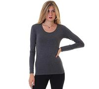 RAGNO Maglia Donna M/L A Girocollo in Calda Viscosa Colore GLACIALE TG 5 Art.076629
