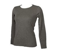RAGNO Maglia Girocollo Donna Manica Lunga in Caldo Cotone Biologico Caldo e soffice Articolo D274AB BIO ML Giro, 202M Ardesia Melange, 6-SESTA (EU XL - F 5 - USA L - GB 38)