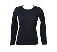 RAGNO Maglia Girocollo Donna Manica Lunga in Caldo Cotone Biologico Caldo e soffice Articolo D274AB BIO ML Giro, 078 Bleu, 4-Quarta (EU L - F 3 - USA M - GB 38)