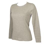 RAGNO Maglia Girocollo Donna Manica Lunga in Caldo Cotone Biologico Caldo e soffice Articolo D274AB BIO ML Giro, 464M Vapore Melange, S