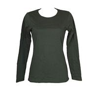 RAGNO Maglia Girocollo Donna Manica Lunga in Caldo Cotone Biologico Caldo e soffice Articolo D274AB BIO ML Giro, 027 Bottiglia, S
