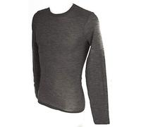 RAGNO Maglia Intima Uomo Camiciola Canottiera Girocollo Manica Lunga Wool & Silk WSK Articolo 60159Q Lana e Seta, 135M Grigio Melange, 4-Quarta (EU M - F 3 - USA S - GB 34)
